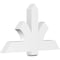 Ekena Millwork Redmond Architectural Grade PVC Gable Bracket, 48"W x 28"H x 4"D x 6"F, 14/12 Pitch GBP048X28X0406RED00 - alternate 1